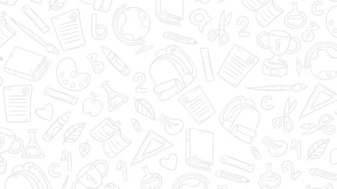 School items background animation Stock Footage 93924266