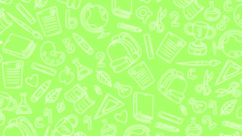 School items background animation Stock Footage 93995647