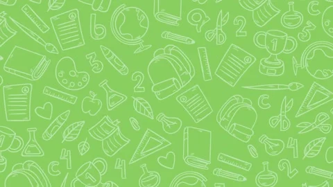 School items background animation Stock Footage 93997044