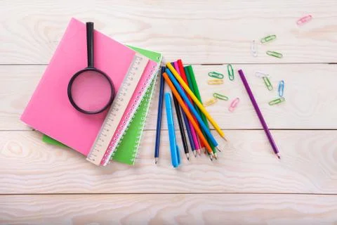 School items Stock Photos