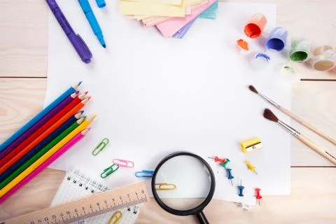 School items Stock Photos