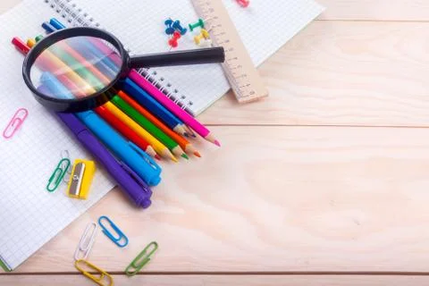 School items Stock Photos