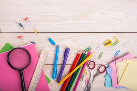 School items Stock Photos