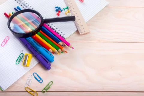 School items Stock Photos