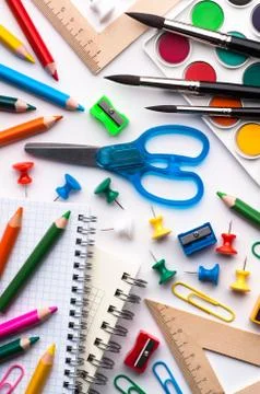 School items Stock Photos