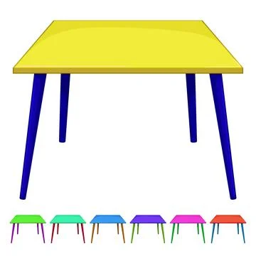 School kid table cartoon vector graphic Stock Illustration