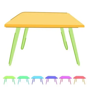 School kid table vector cartoon graphic Stock Illustration