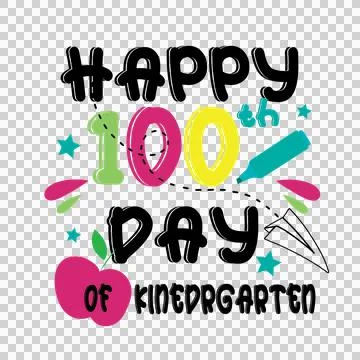 Of School Kindergarten Typography Art text apple paper Stock Illustration