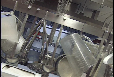 School Kitchen Stock Footage 95523