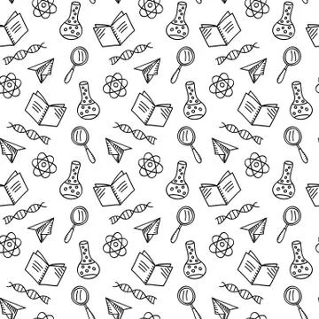 School laboratory background Stock Illustration