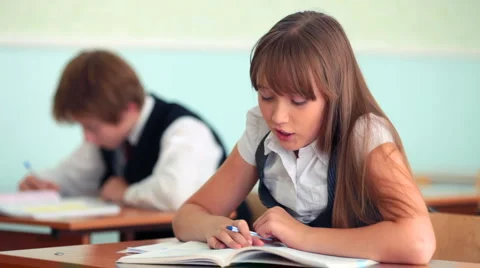 School lesson Stock Footage 1016123