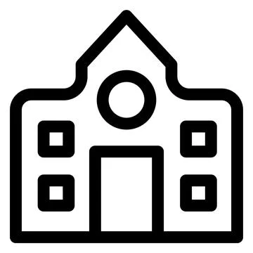 School line icon vector illustration isolated on white background Stock Illustration
