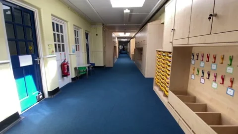School in lockdown  Video stock 135906597