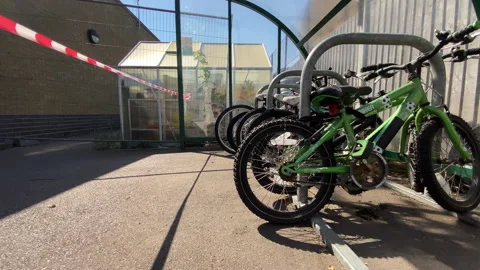 School in lockdown  Video stock 136841895