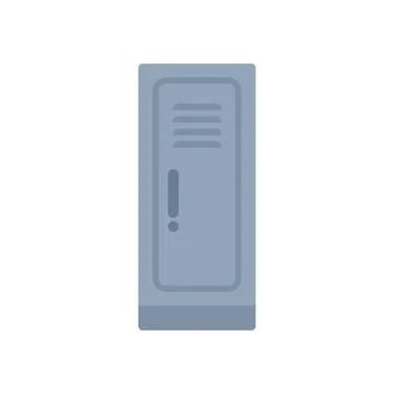 School locker icon representing high school storage for students イラスト素材
