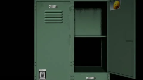 School Locker Transition HD Stock Footage 10870500