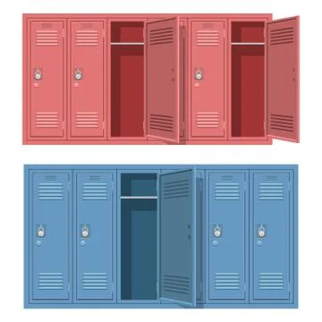 School locker vector design illustration isolated on white background Stock Illustration