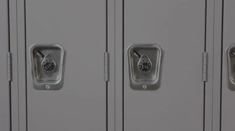School lockers dolly close 動画素材 40856985