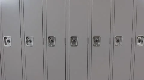 School Lockers dolly 動画素材 40861966