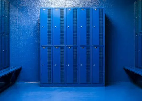 School lockers to store items Stock Photos