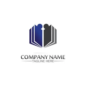 School logo and education, vector, illustration and book logo for study web.. Stock Illustration