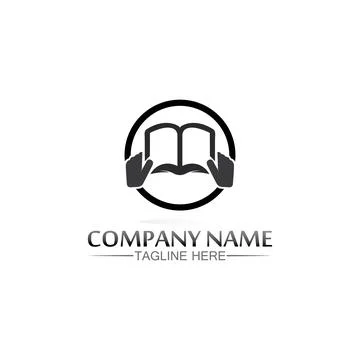 School logo and education, vector, illustration and book logo for study web.. Stock Illustration