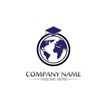 School logo and education, vector, illustration and book logo for study web.. Stock Illustration