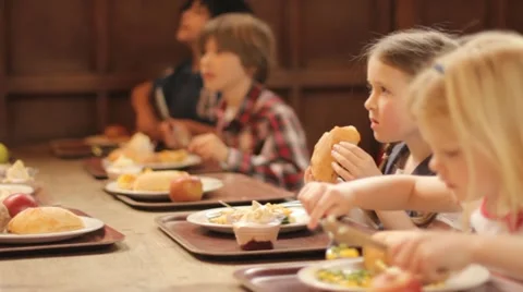 School lunch Stock-Footage 22665632