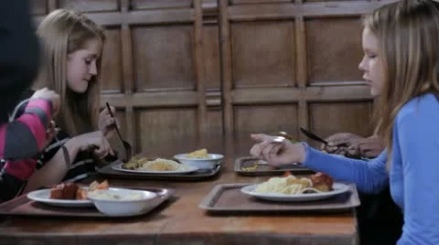 School lunch Stock Footage 22665645