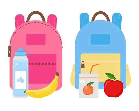 School lunch Stock Illustration