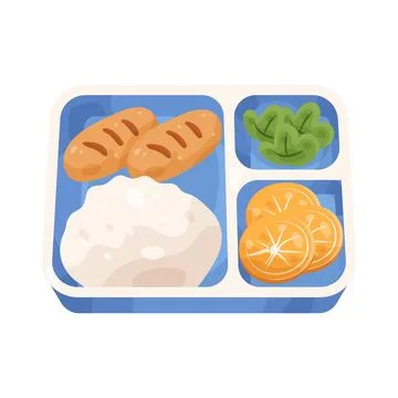 School lunch Stock Illustration