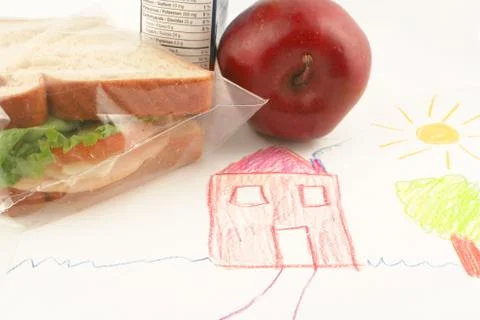 School lunch Stock Photos