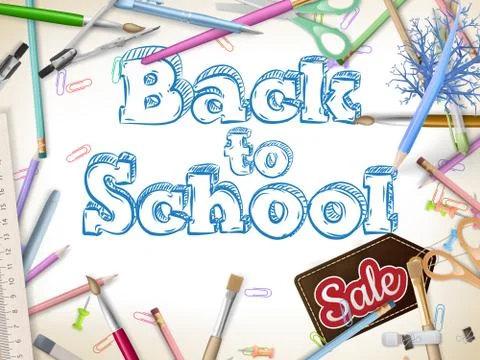 School marketing background. EPS 10 Stock Illustration