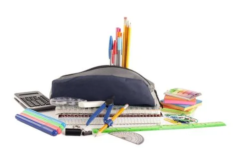 School materials Stock Photos