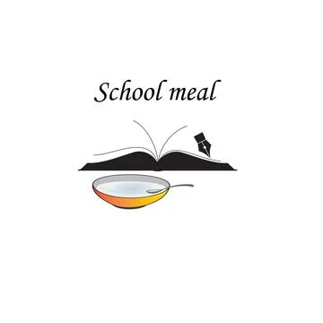 School meal Stock Illustration