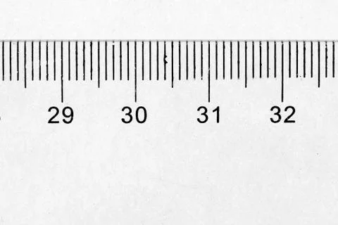 School measuring plastic ruler Stock Photos