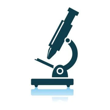 School Microscope Icon Stock Illustration
