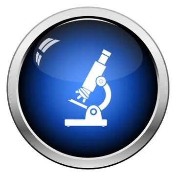 School Microscope Icon Stock Illustration