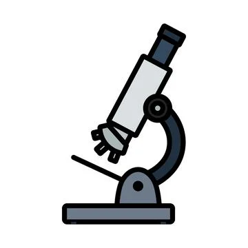 School Microscope Icon Illustrazione stock