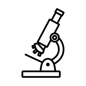 School Microscope Icon Illustrazione stock