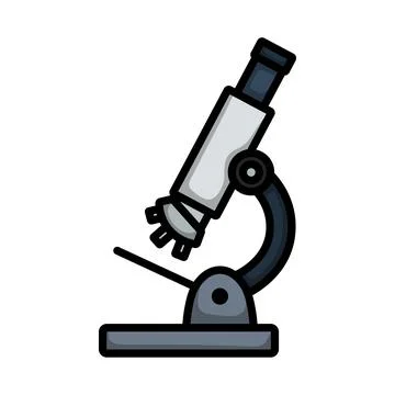 School Microscope Icon Illustrazione stock