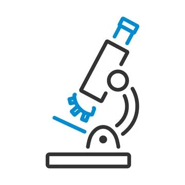 School Microscope Icon Illustrazione stock