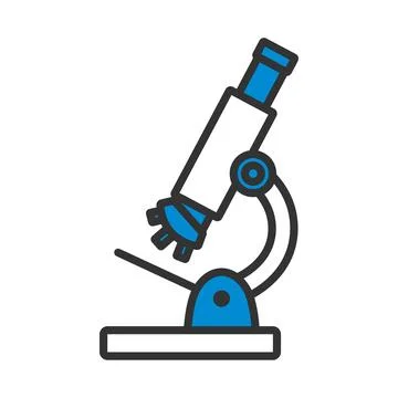 School Microscope Icon Illustrazione stock
