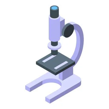 School microscope icon isometric vector. Business money Stock Illustration