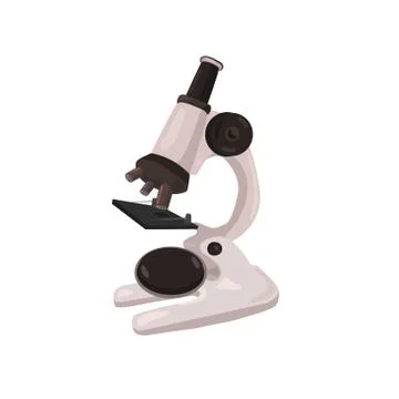 School microscope isolated Stock Illustration