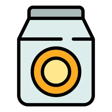 School milk pack icon vector flat 스톡 일러스트