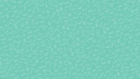 School moving drawing cartoon background. Animation Back to school Stock Footage 204895915