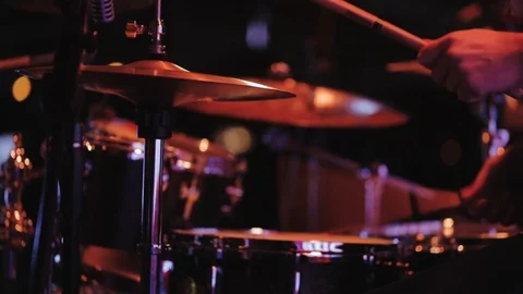 School of Music, drummer  Stock Footage 105360824