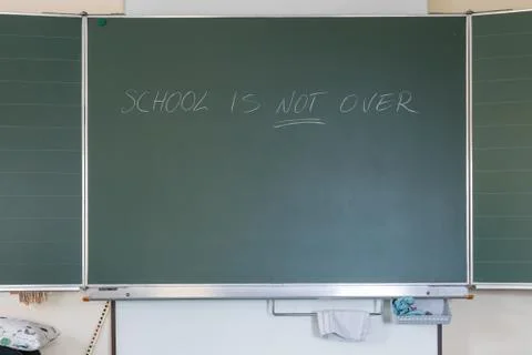 School is not over Stock Photos