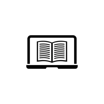 School Notebook Device with Paper Education Book. Flat Vector Icon illustrati Stock Illustration